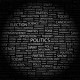 POLITICS. Wordcloud vector illustration.